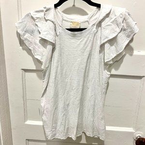 Nation LTD Ruffle Sleeve Tee